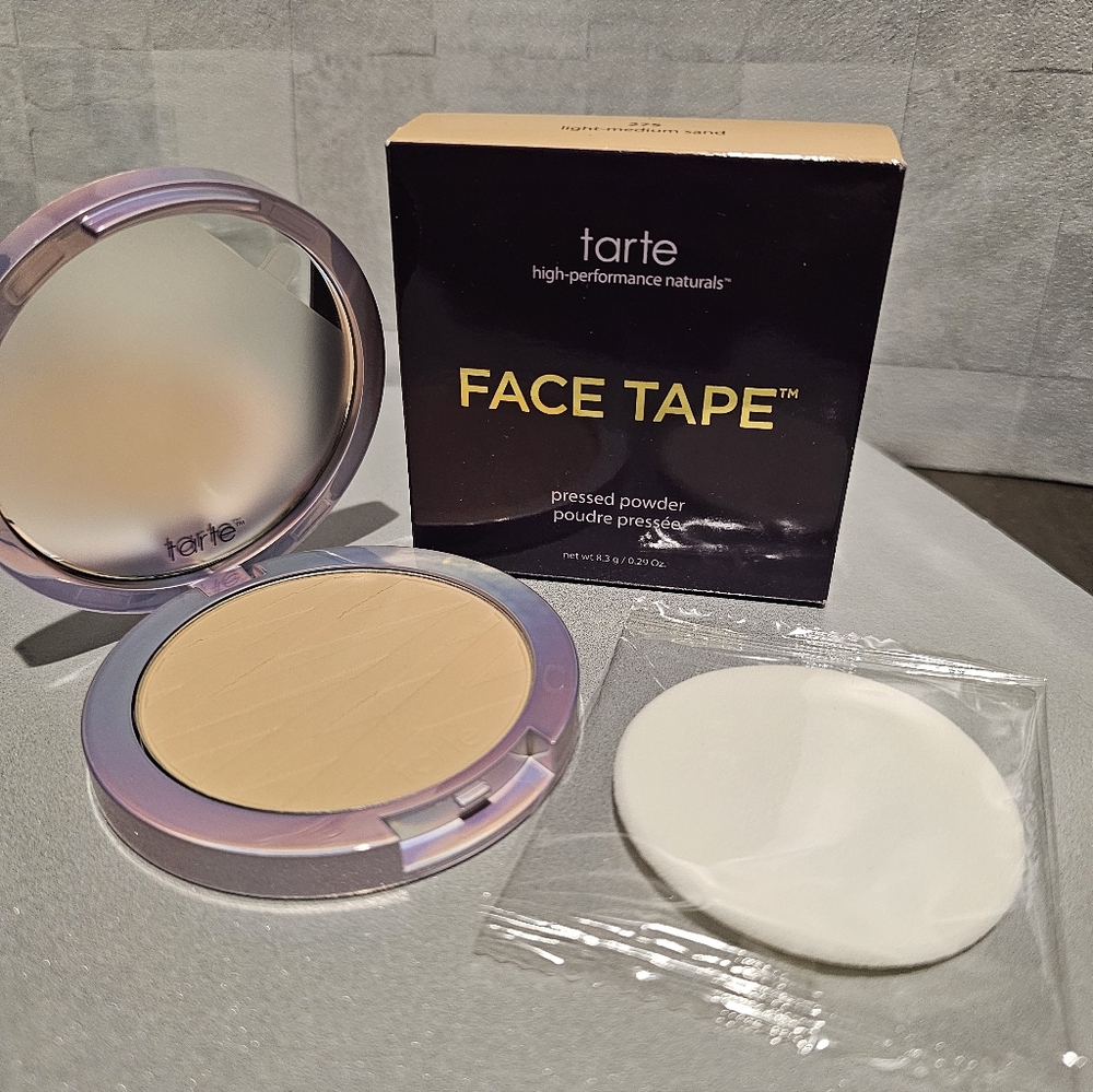 Tarte Face Tape Pressed Powder- Light-Medium Sand FULL Size NIB